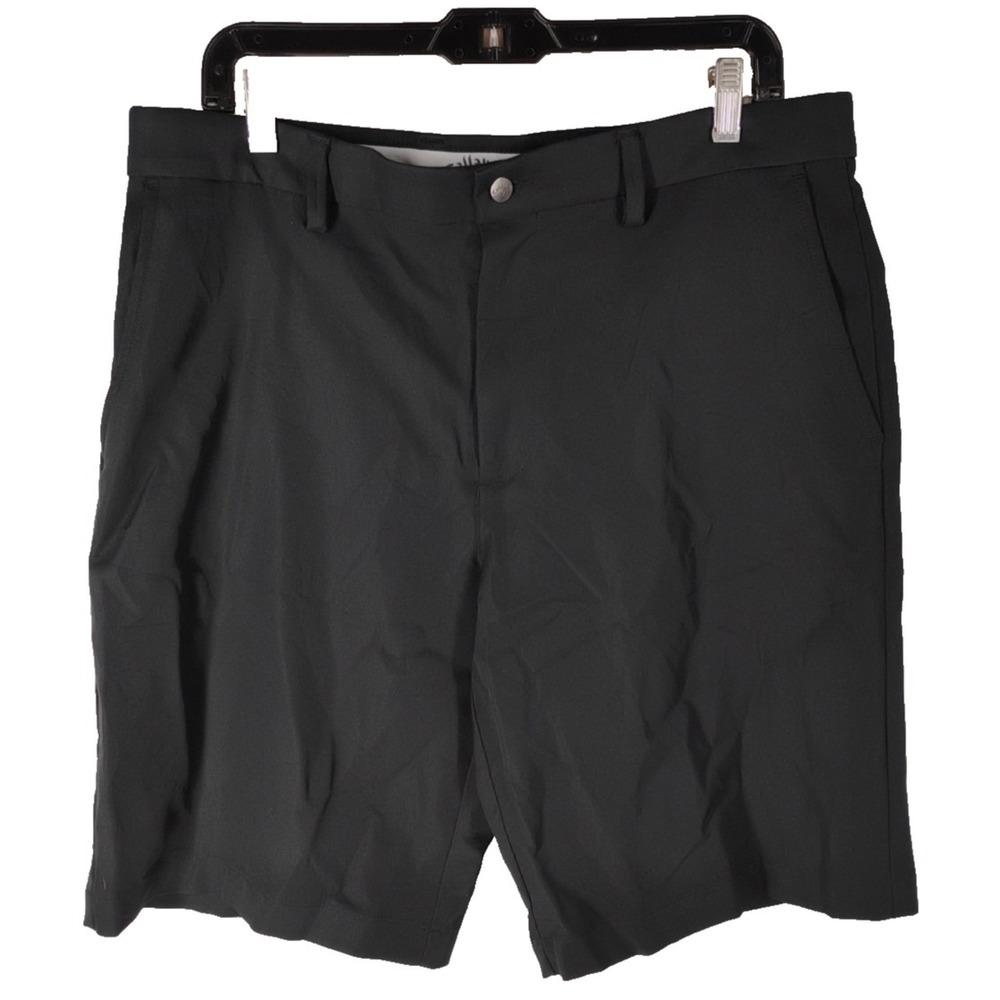 Callaway Men's 34 Black Golf Shorts Lightweight Smooth‎ Polyester